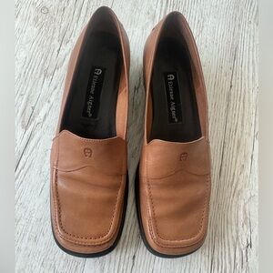 Etienne Aigner Jannie Loafer Brown Tan Leather 6M